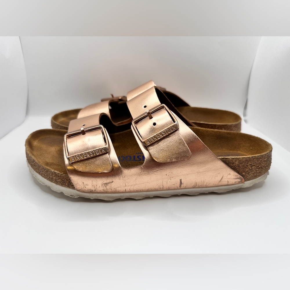 Birkenstock Rose Gold Buckle Sandals size 38 US 7